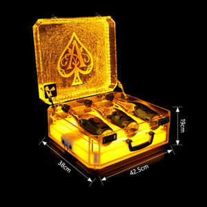 Factory bar Nightclub High-grade Ace of Spade Maleta LED Champagne Carry Case VIP Bottle Holder Glorifier Wine Box - Product Image 4