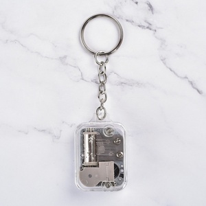 Porte-clés pendentif boîte à <span class=keywords><strong>musique</strong></span>, cadeau créatif, souvenir touristique en gros, modè<span class=keywords><strong>le</strong></span> DIY Château <span class=keywords><strong>dans</strong></span> <span class=keywords><strong>le</strong></span> <span class=keywords><strong>Ciel</strong></span> rectangulaire 02 - Product Image 2