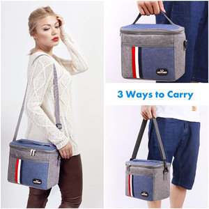 All'ingrosso 8L Oxford Cooler Bag Outdoor campeggio barbecue <span class=keywords><strong>in</strong></span> alluminio e Non <span class=keywords><strong>tessuto</strong></span> porta torte da Picnic - Product Image 4