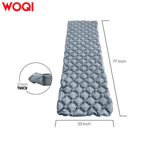 Colchoneta Inflable para Camping Woqi, Rectangular, Gris, Ligera, Colchón de Aire para Excursionismo al Aire Libre, 1 Persona, Nailon 40D TPU - Product Image 2