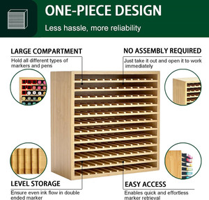 <span class=keywords><strong>Organizador</strong></span> <span class=keywords><strong>de</strong></span> Madera para Material <span class=keywords><strong>de</strong></span> Arte <span class=keywords><strong>de</strong></span> Bambú, Soporte para Bolígrafos, Lápices <span class=keywords><strong>de</strong></span> Colores, <span class=keywords><strong>Organizador</strong></span> <span class=keywords><strong>de</strong></span> Marcadores para Oficina en Casa - Product Image 5