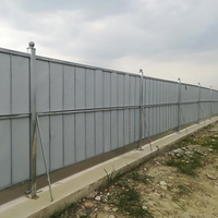 Shuairunxin Panneaux de clôture temporaires Colorbond ondulés de 2m de hauteur pour chantier de construction extérieur Barrière de route en acier
