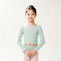 Pull de danse tricoté coloré et personnalisable pour filles, idéal pour l'entraînement de ballet
