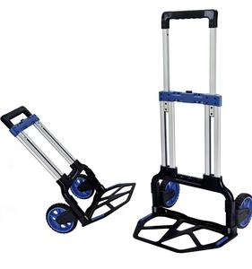 Foldable Platform Hand Cart Rolling <b>Trolley</b> <b>Metal</b> Industrial OEM Utility Carrier for Moving Cartons Office Warehouse - Product Image 3