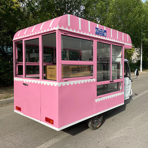 Camion de restauration mobile à 3 roues en acier inoxydable, remorque à glaces et café, friteuse automatique, service de restauration rapide, résistant à la rouille, GPS - Product Image 5