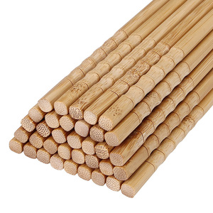 Palillos de bambú carbonizado de forma redonda para uso doméstico y en restaurantes con opción de logotipo. - Product Image 5