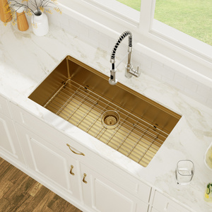 Chúng tôi Chứng Khoán miễn phí vận chuyển 304 thép không gỉ 36*19 inch Bát duy nhất undermout Máy Trạm Vàng Bồn Rửa Nhà Bếp - Product Image 3