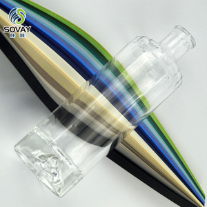 <span class=keywords><strong>Bouteille</strong></span> en verre vide de luxe personnalisée pour spiritueux et liqueurs, 500 ml et 700 ml, avec bouchon en liège, pour whisky et brandy - Product Image 3
