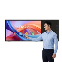 Pizarra Interactiva 4K de 94 Pulgadas, Pantalla LED Inteligente con 20 Puntos Táctiles Capacitivos, para Conferencias y Negocios