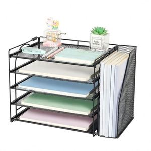 Metal Mesh Desk <b>Organizers</b> and Accessories 5 Tier Paper <b>Organizer</b> with <b>File</b> Holder Document <b>Organizer</b> China - Product Image 1