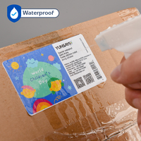 Etiqueta de hoja A4 troquelada PET holográfica de inyección de tinta 8,5*11 papel adhesivo de vinilo autoadhesivo impermeable para impresora Epson