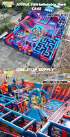 Parc gonflable JOYFUL FUN TUV Factory, aire de jeux gonflable intérieure, parc d'attractions gonflable