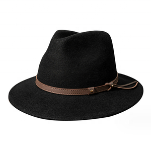 Croyance Chaude Israël <span class=keywords><strong>Chapeau</strong></span> Juif Laine <span class=keywords><strong>Juifs</strong></span> Hassidiques Casquette Fedora à Large Bord Chapeaux Hassidiques Noirs - Product Image 2