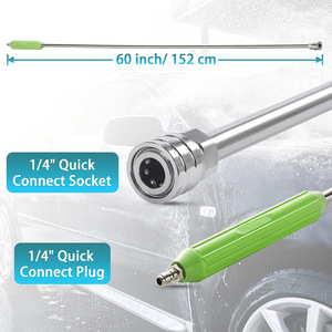 Lance de rechange pour nettoyeur haute pression de 60 pouces avec connecteur rapide 1/4 pour le lavage de voiture 150cm - Product Image 2