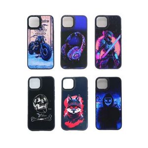 HOMBRE Funda para teléfono móvil de 6,1 pulgadas con diseño de neón para iPhone 12 Pro Max - Product Image 1