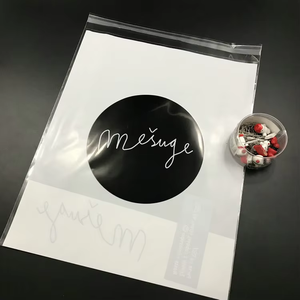 Factory Custom Logo Clear Plastic BOPP Shrink <strong>Bag</strong> Disposable Eco-friendly Heat Sealed Clothing Underwear Gravure Supermarket - Product Image 1