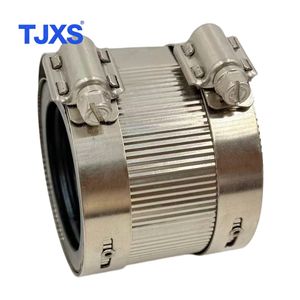 ステンレス鋼スロートクランプパイプクランプ、ハブカップリングなし、産業用排水組立用 - Product Image 3