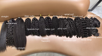 Extensions au crochet en cheveux humains vietnamiens Ghair, 14-24 pouces, sans nœuds, pré-séparées, ondulations profondes lâches, double trame machine