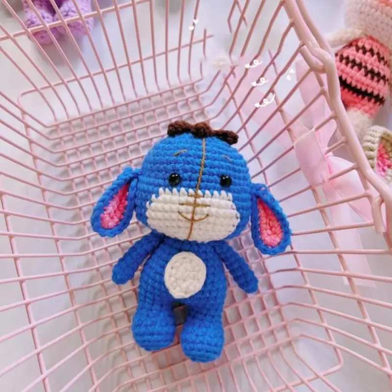 Bé Crochet Thú nhồi bông bông Crochet Búp bê làm bằng tay nhỏ Amigurumi động vật Crochet plushies đồ chơi