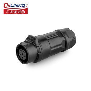 Cnlinko M12 IP68 không thấm nước nhanh chóng khóa 6 pin cắm và ổ cắm Bảng điều khiển gắn kết nối - Product Image 6