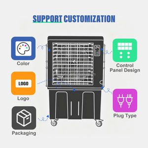Climatiseur commercial mobile portable breveté compresseur extérieur refroidisseur d'air japonais refroidisseur par évaporation 2 systèmes de refroidissement - Product Image 3