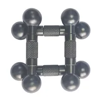 Adaptateur de tête sphérique mini 17 mm à 17 mm, convertisseur à double rotule, tiges d'extension en alliage d'aluminium, support de rotule articulée