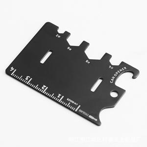 Yangjiang Multi Function Tool Card Stainless Steel 10 In 1 Survival Outdoor <b>Mini</b> <b>Bottle</b> Opener With Ruler And Can Opener - Product Image 1