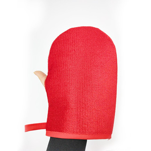 Gants de toilettage pour animaux de compagnie, pour l'élimination des poils de chat et de chien, brosse de massage pour le bain, en fibre - Product Image 3