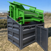 Machine de criblage de terreau SL-VS70, crible vibrant portable à double étage pour la terre, le compost, le sable, le gravier et les agrégats