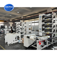 4 warna Flexo UV Kraft Pet Foil plastik kertas Thermal Roll untuk Roll Printer empat warna Flexographic mesin cetak