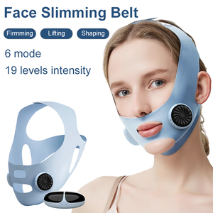 Masseur facial E-FMS japonais réutilisable avec logo personnalisé, ceinture réductrice de double menton, sangle raffermissante, modelateur de visage en V, lifting - Product Image 2