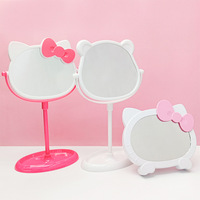 Ensemble de table de maquillage miroir compact portable avec miroir maquillage cosmétique hello kitty miroir de courtoisie