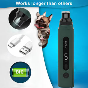 קריקטורה יוקרה 5 מהירויות לחיות מחמד חשמלית מטחנת עם הוביל אור פלסטיק הכלב חתול הלסתות מטחנת כלי גוזם - Product Image 2