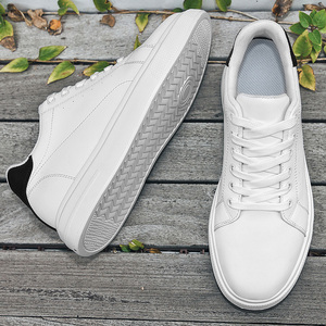 2026 Chaussures rehaussantes plates pour hommes et baskets décontractées en cuir pour femmes, avec rehausse invisible de 6 cm et 8 cm, à plateforme basse - Product Image 6