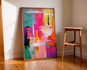 Dipinto a <span class=keywords><strong>olio</strong></span> astratto moderno di grandi dimensioni, personalizzabile, colorato e testurizzato, dipinto a mano, per decorare le pareti di casa e il soggiorno. - Product Image 4