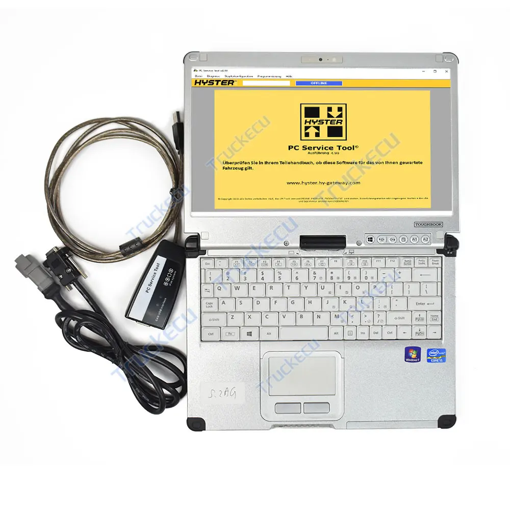 Toughbook CF C2 + carretilla elevadora herramienta de diagnóstico automático para Hyster Yale puede interfaz USB ifak can PC herramienta de servicio para Hyster Yale