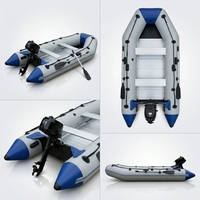 Bateau pneumatique personnalisé pour 2 à 8 personnes, avec plancher en aluminium, bateau pneumatique en caoutchouc