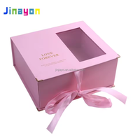 Boîtes cadeaux roses carrées et rectangulaires de luxe en gros, emballage en feuille d'aluminium de haute qualité, nœud papillon, ruban, gaufrage, boîtes rigides
