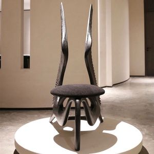 <span class=keywords><strong>เก้าอี้</strong></span>เดี่ยวสไตล์ Wabi-Sabi สำหรับวิลลาเก้าอี้งานแสดงศิลปะทำจากไม้ล้วนสำหรับงานนิทรรศการห้องโถงดีไซน์เนอร์<span class=keywords><strong>เก้าอี้</strong></span>เดี่ยว - Product Image 2