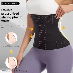 Ceinture <span class=keywords><strong>de</strong></span> sport grande taille pour femmes décontracté motif solide ventre serré taille joint pour Fitness et réduction façonnage lié pour vêtements - Product Image 6
