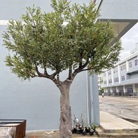 WWYG Kunstmatige Kunststof Kunstmatige Zwarte Olijfbomen 7ft 6ft Hoog Handgemaakt Ecologisch Natuurlijke Kerst Binnen- en Tuinplanten