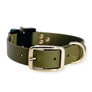 Collier de dressage de chien en PVC de qualité supérieure couleur unie collier de chien en PVC robuste sangle étanche fournitures pour animaux de compagnie - Product Image 2