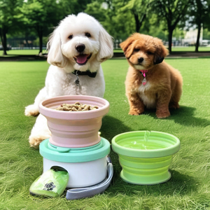 Tazón Portátil 3 en 1 para Perros, Silicona de Grado Alimenticio, Plegable, para Viajes al Aire Libre, Comedero/Bebedero para Mascotas, Tamaño Pequeño, Material de Silicona - Product Image 2