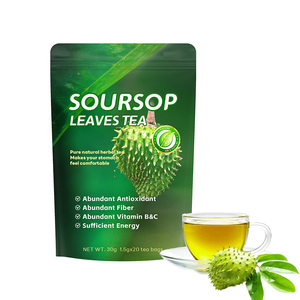 Chinapherds produk kesehatan, kantung teh daun Soursop Organik produk kesehatan kaya vitamin - Product Image 1