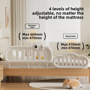 Cross-border Plastic <strong>Childrens</strong> <strong>Bed</strong> Rail Baby Safety Barrier Toddler Drop-Prevention Bedside Guard Portable Single-Sided - Product Image 4