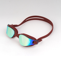 Lunettes de natation pour adultes personnalisées avec logo, anti-buée, protection UV, haute définition, écologiques, sans fuite, en silicone souple