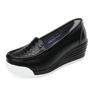 <span class=keywords><strong>Scarpe</strong></span> da Donna <span class=keywords><strong>con</strong></span> Tacco Alto 6cm, <span class=keywords><strong>Zeppa</strong></span> alla Moda, Comode, Traspiranti, Antiscivolo, Casual, <span class=keywords><strong>Scarpe</strong></span> Bianche da Infermiera <span class=keywords><strong>con</strong></span> Tacco - Product Image 3