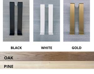 قوس حائط معدني مصنوع يدويًا لأرفف خشبية مستصلحة ريفية أو أرفف خشبية حديثة قوس رف قابل للتخصيص - Product Image 6