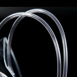 Sacola de compras para presente de plástico transparente com botão, sacola de compras para mulheres com logotipo personalizado à prova d'água barata por atacado - Product Image 5