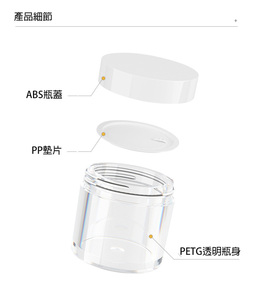ขวด PETG ใสแบบกำหนดเอง ขนาด 15 มล. สำหรับบรรจุครีม ขวดเครื่องสำอางแบบกำหนดเอง ฝา ABS พร้อมปะเก็น PP ขวดเปล่าสำหรับผลิตภัณฑ์ดูแลผิว - Product Image 4